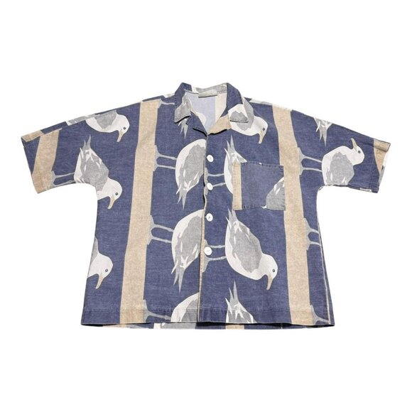 Vintage Michigan Rags Co Seagulls Casual‎ Button Up Shirt Adult XL/2XL - Picture 1 of 5